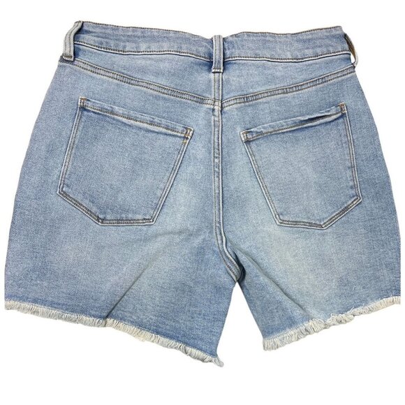 LC Lauren Conrad Womens High Rise Distressed Button Fly Jean Shorts Sz 16 New - Picture 4 of 8